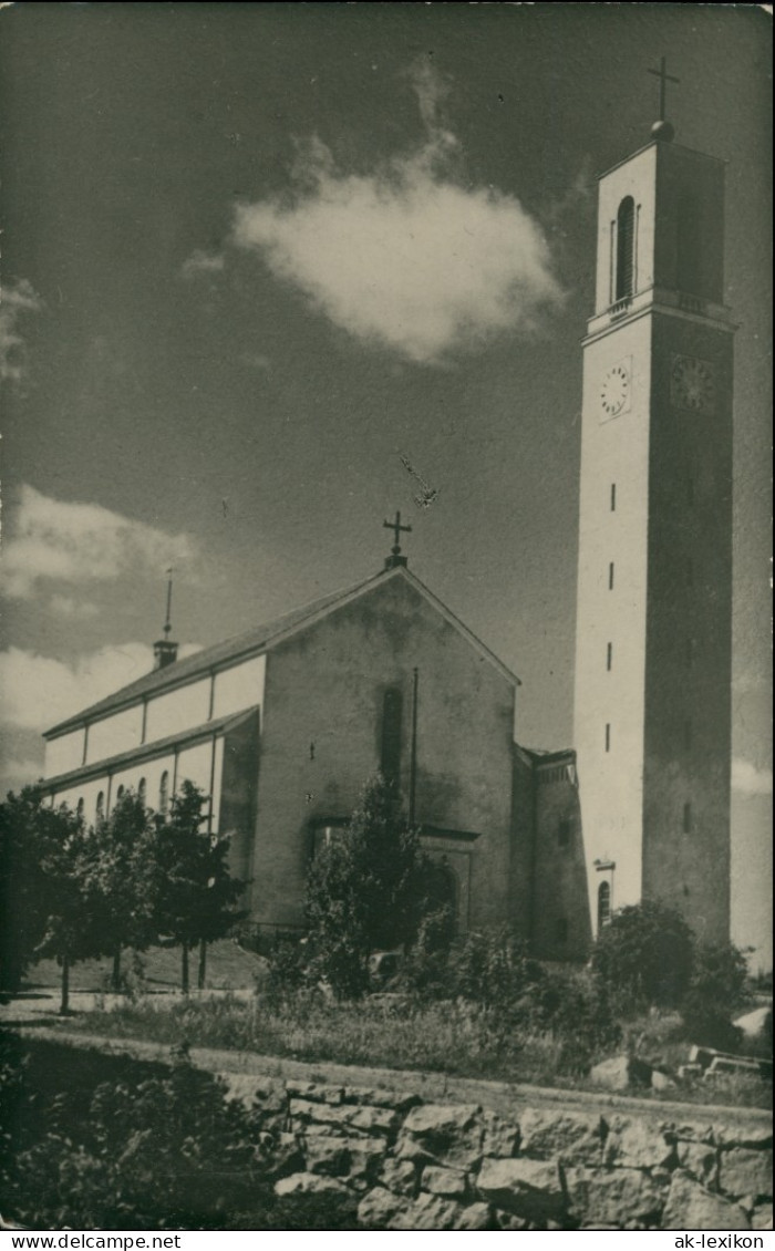 Postcard Turku Åbo Kirche (gel, Luftpost) 1951 - Finland