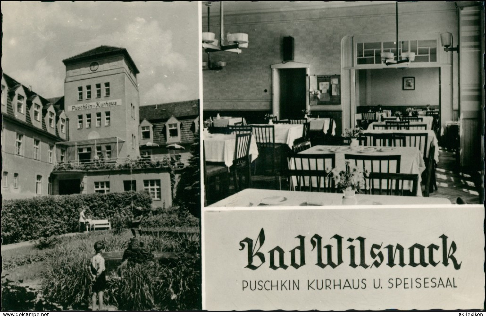 Ansichtskarte Bad Wilsnack Puschkin Kurhaus - Innen Und Außen 1959 - Bad Wilsnack