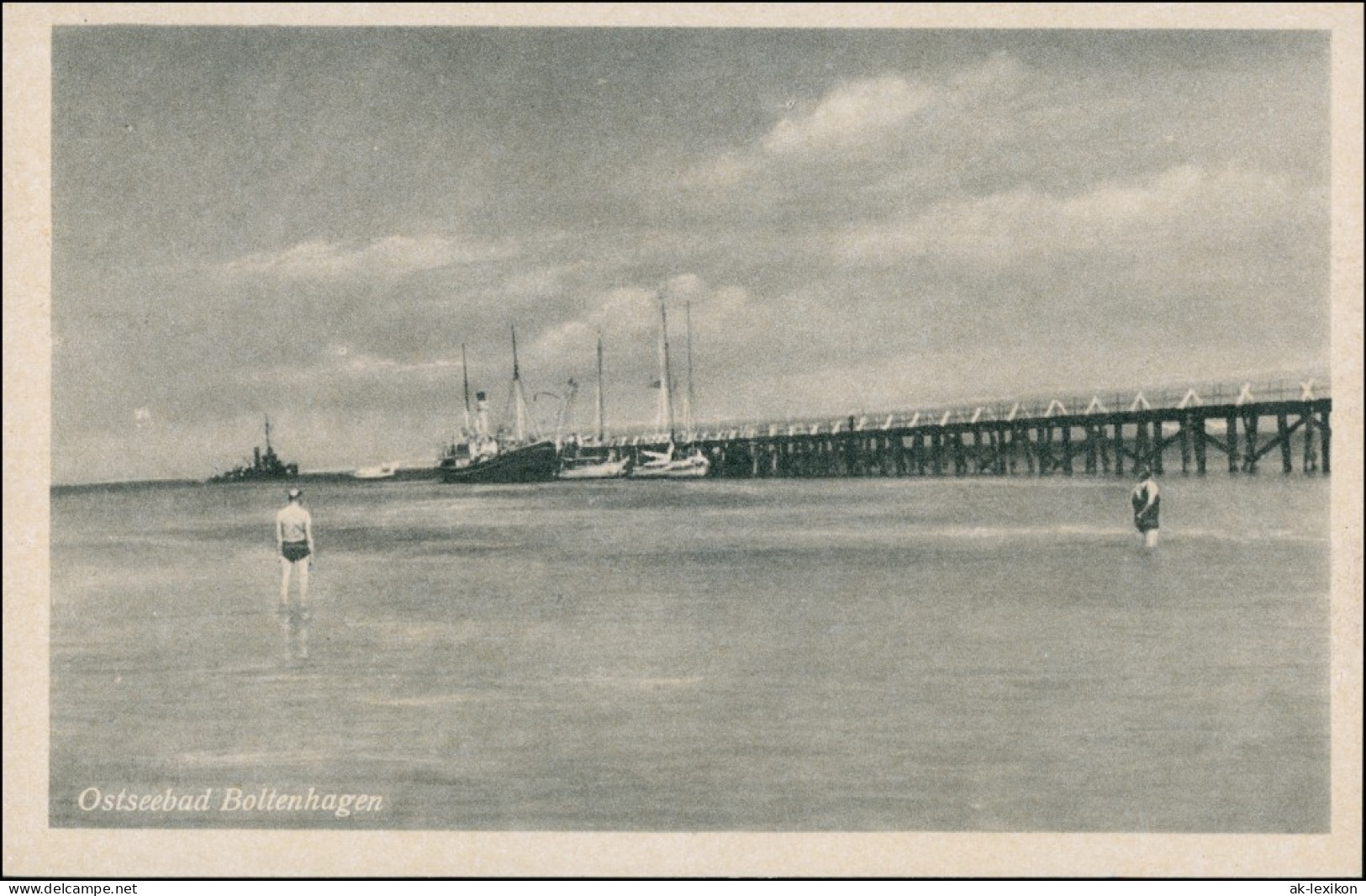 Ansichtskarte Boltenhagen Seebrücke, Dampfer 1935 - Boltenhagen