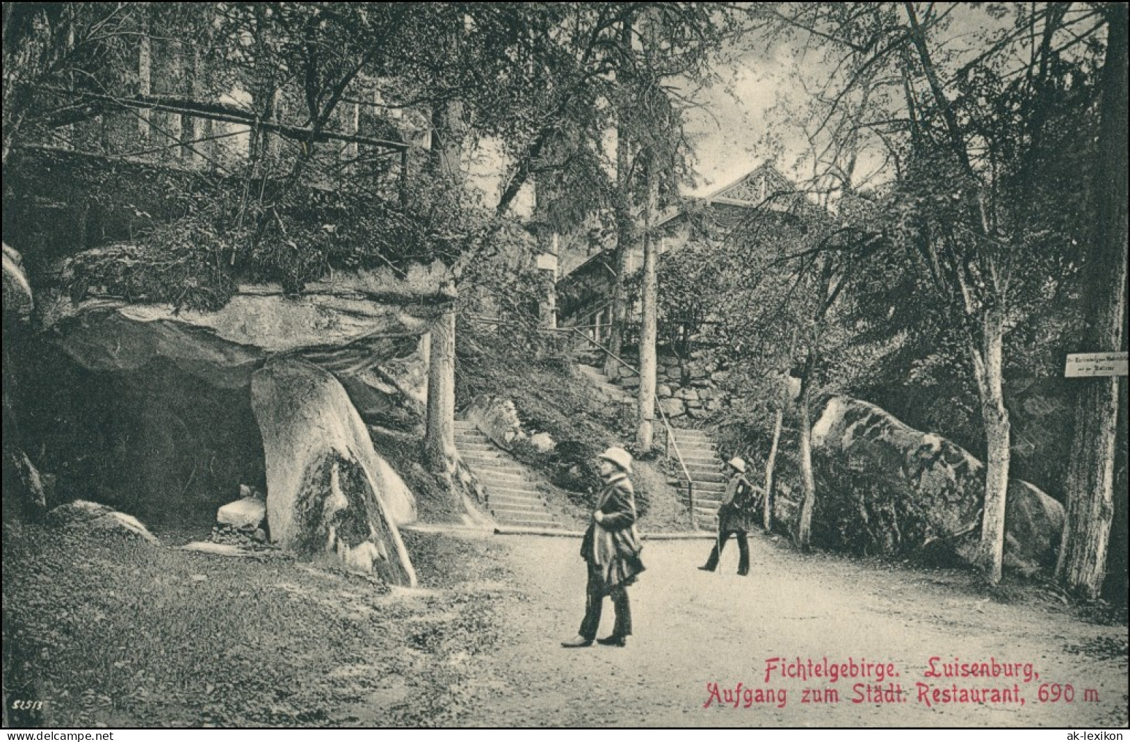 Luisenburg-Wunsiedel (Fichtelgebirge) Felsenlabyrinth, Restaurant 1913 - Wunsiedel