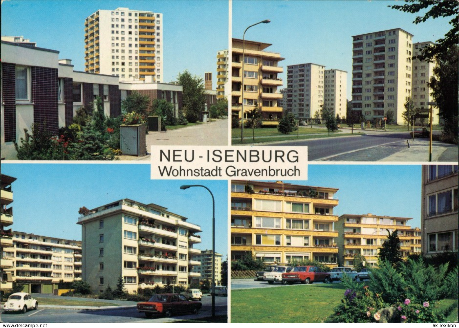 Ansichtskarte Gravenbruch-Neu-Isenburg MB: Hochhäuser 1972 - Neu-Isenburg