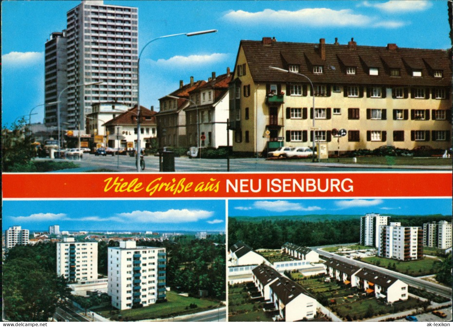 Ansichtskarte Neu-Isenburg Hochhäuser, Luftbild 1983 - Neu-Isenburg