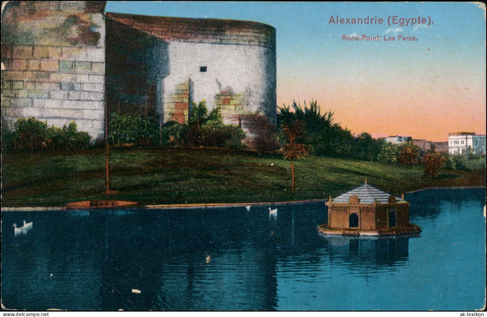 Alexandrien الإسكندرية‎, Al-Iskandariyya Rond Point Les Parcs 1913 - Alexandrie
