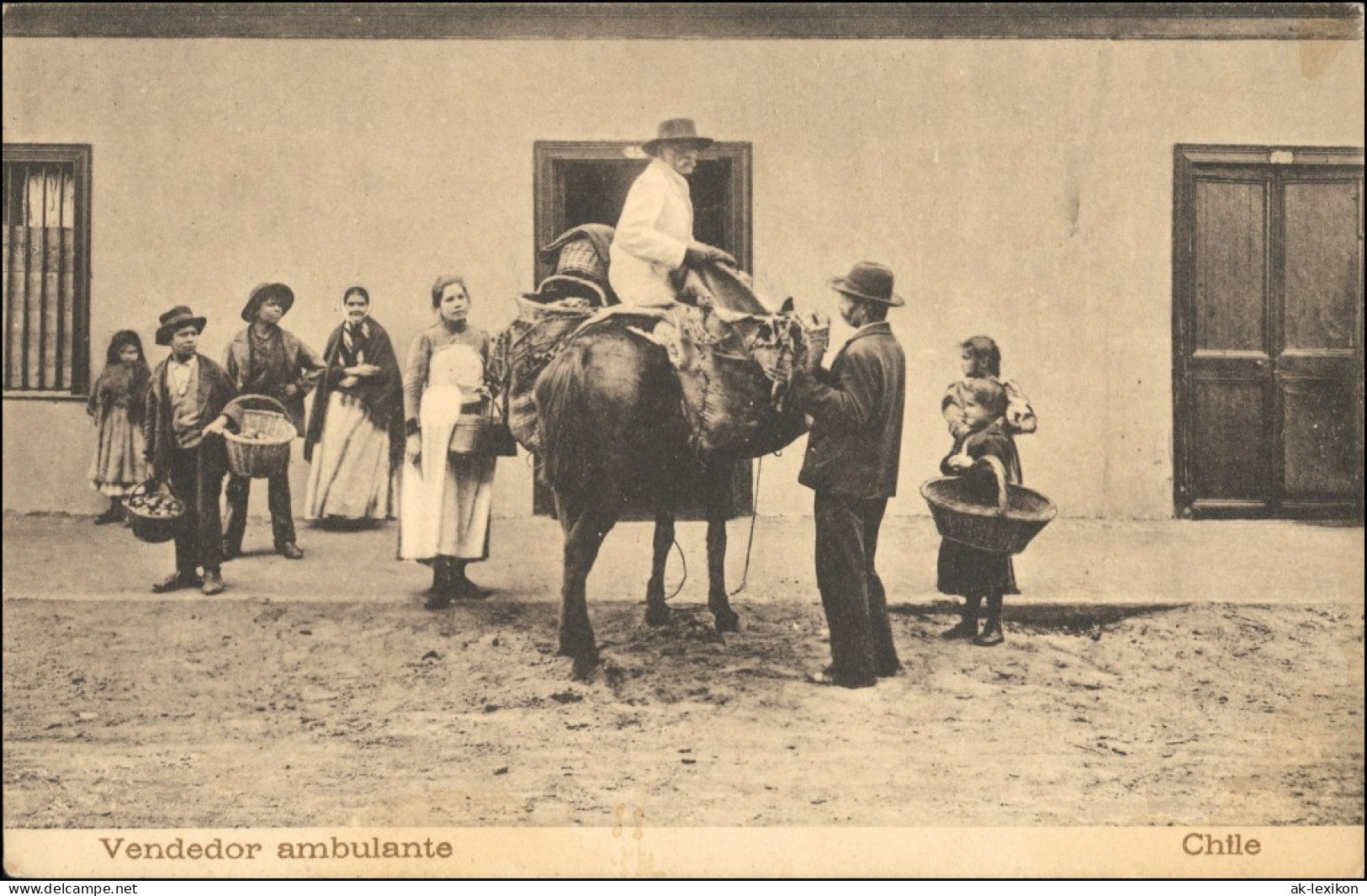 Postcard CHILE (Allgemein) Typen Arzt Vendedor Ambulante 1914 - Chili