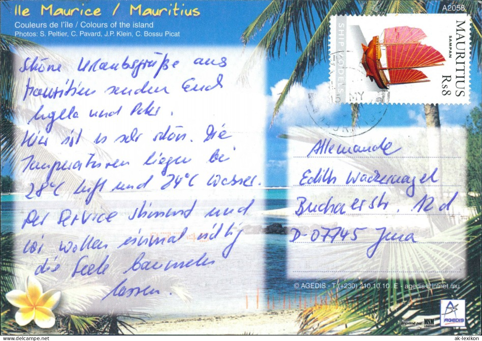 Mauritius Ile Maurice Lle Maurice Mauritius Paradis Multi-View Postcard 2008 - Maurice