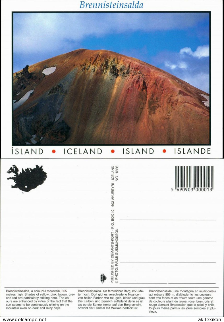 Island Allgemein-Island Iceland Brennisteinsalda, Berg Landschaft 2000 - Island