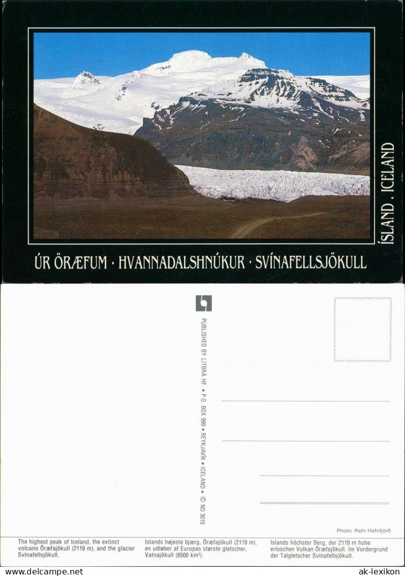 Island   Iceland Talgletscher Svínafellsjökull Vulkan Oræfajökull 1990 - Islanda