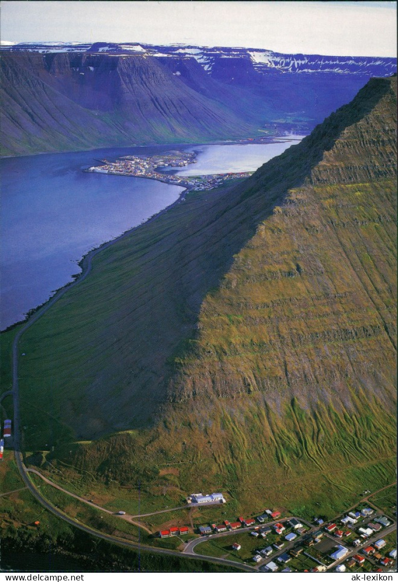 Island  Iceland Aerial View Over The West Fjords   Hnífsdalur, Eyrarfjall 2000 - Iceland