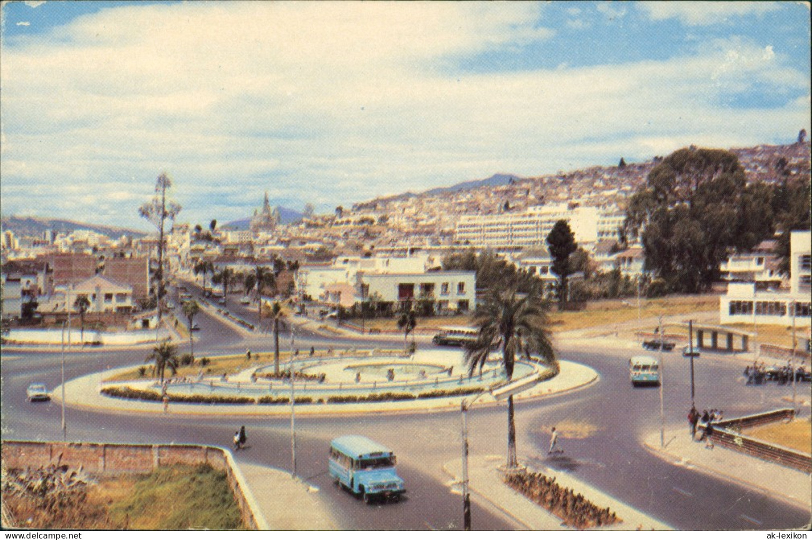 Postcard Ecuador Avenida América En Quito Strassen Verkehr 1970 - Ecuador