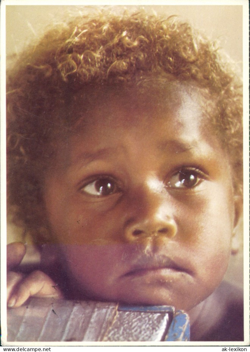 Postcard .Papua Kind Aus Port Moresby Papua Neuguinea, Missio-Karte 1979 - Indonesien