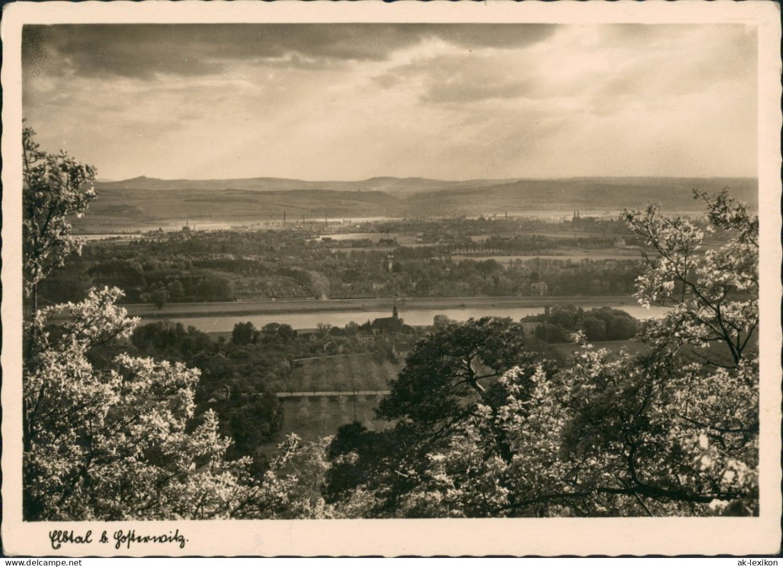 Ansichtskarte Pillnitz Blick In Das Elbtal Stimmungsbild 1932 - Pillnitz