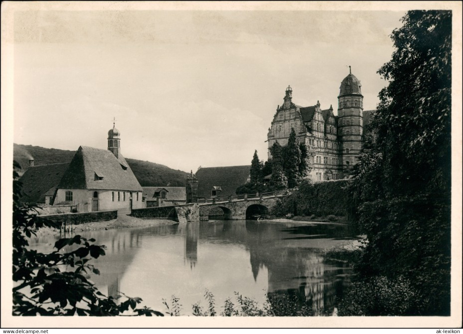 Ansichtskarte Hameln Schloss Hämelschenburg Burg Gesamtansicht 1940 - Hameln (Pyrmont)