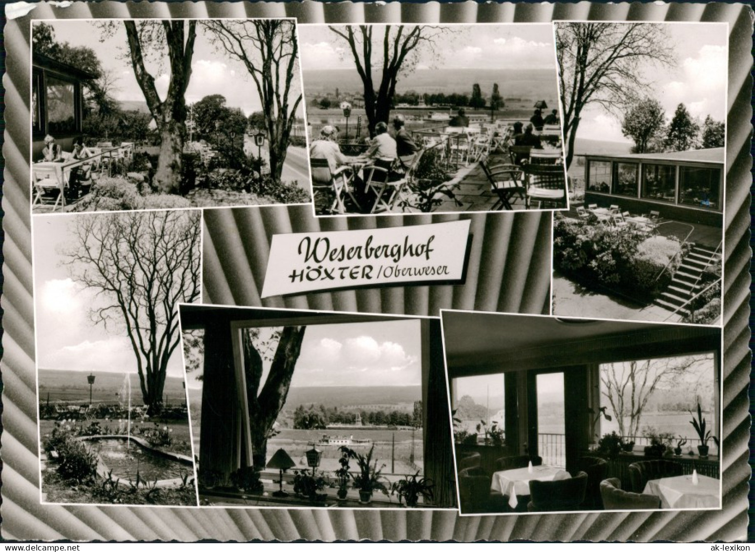 Ansichtskarte Höxter (Weser) PLÖGERS HOTEL WESERBERGHOF 1962 - Höxter