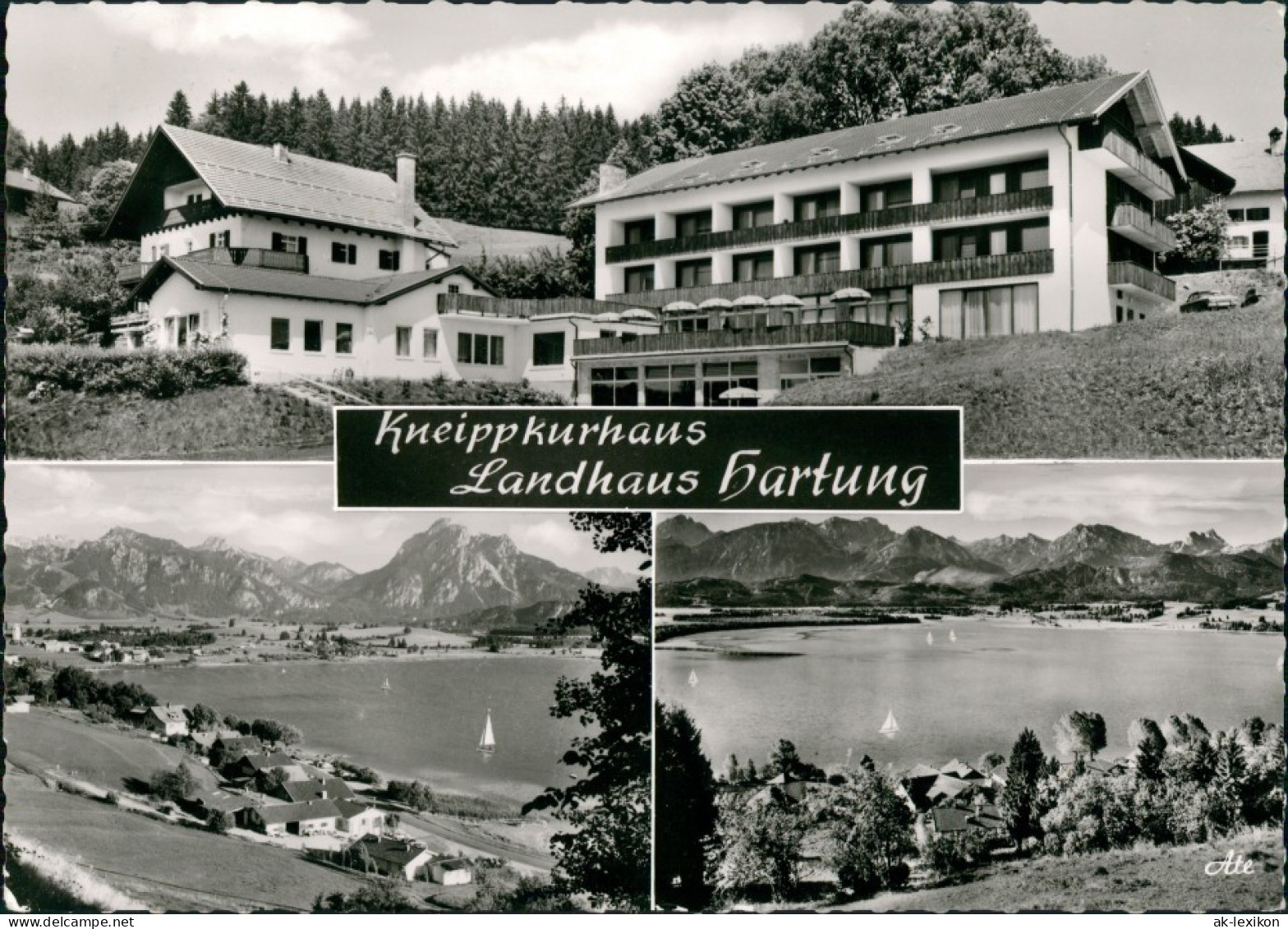 Ansichtskarte Hopfen Am See-Füssen Kneippkurhaus Landhaus Hartung 1963 - Füssen