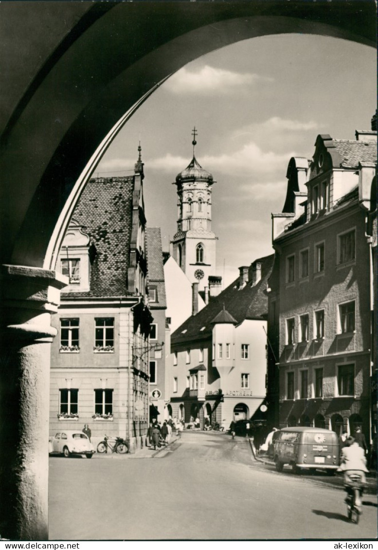 Ansichtskarte Memmingen Kalchstraße, Apotheke VW Käfer 1963 - Memmingen