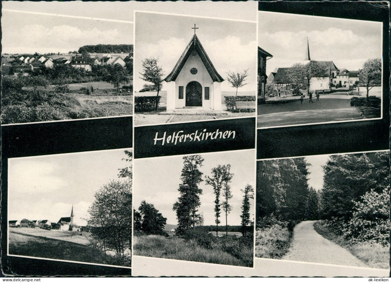 Ansichtskarte Helferskirchen (Westerwaldkreis)- Ansichten, Wege, Kapelle 1961 - Non Classés