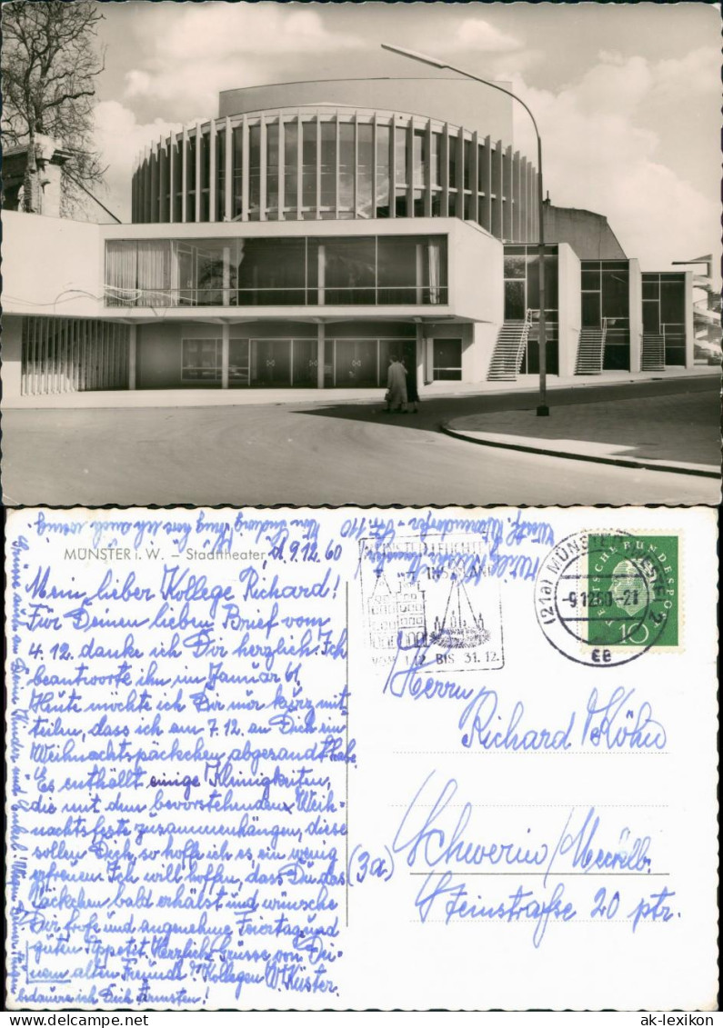 Ansichtskarte Münster (Westfalen) Stadttheater 1960 - Muenster