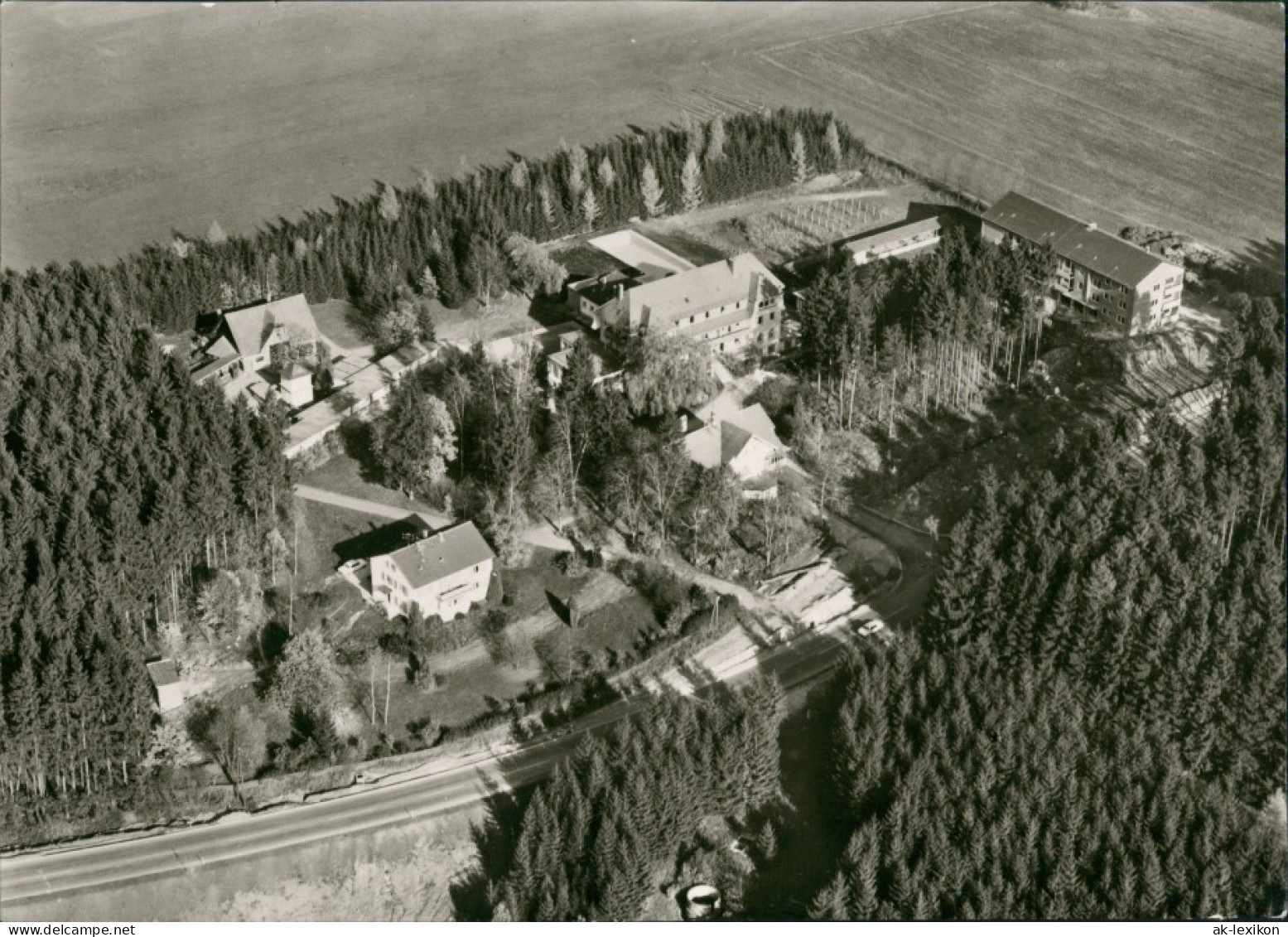 Bad Dürrheim  Baden SANATORIUM HIRSCHHALDE Vom Flugzeug Aus 1970 - Bad Duerrheim