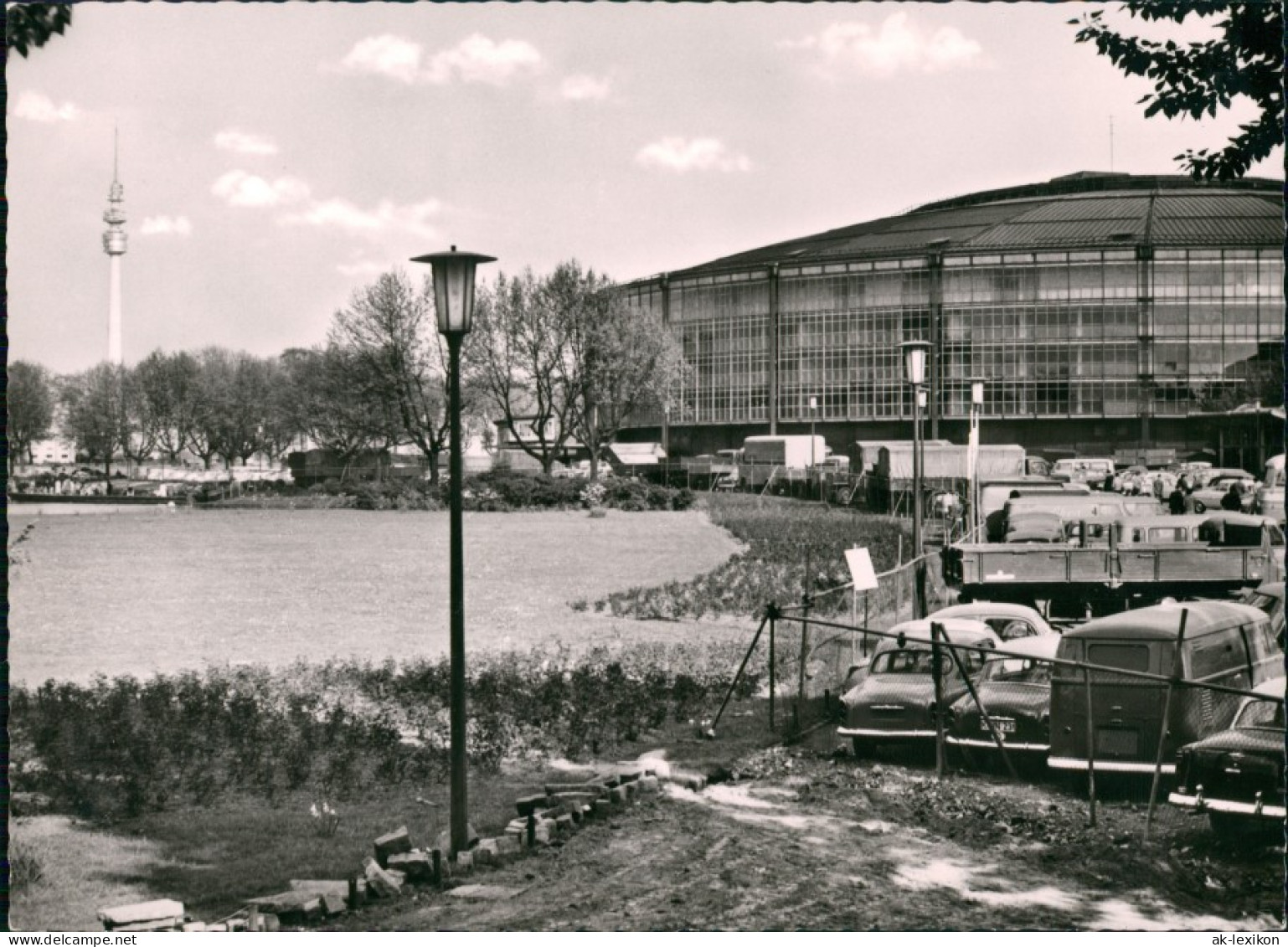 Ansichtskarte Dortmund Fernsehturm Und Westfalenhalle 1960 - Dortmund