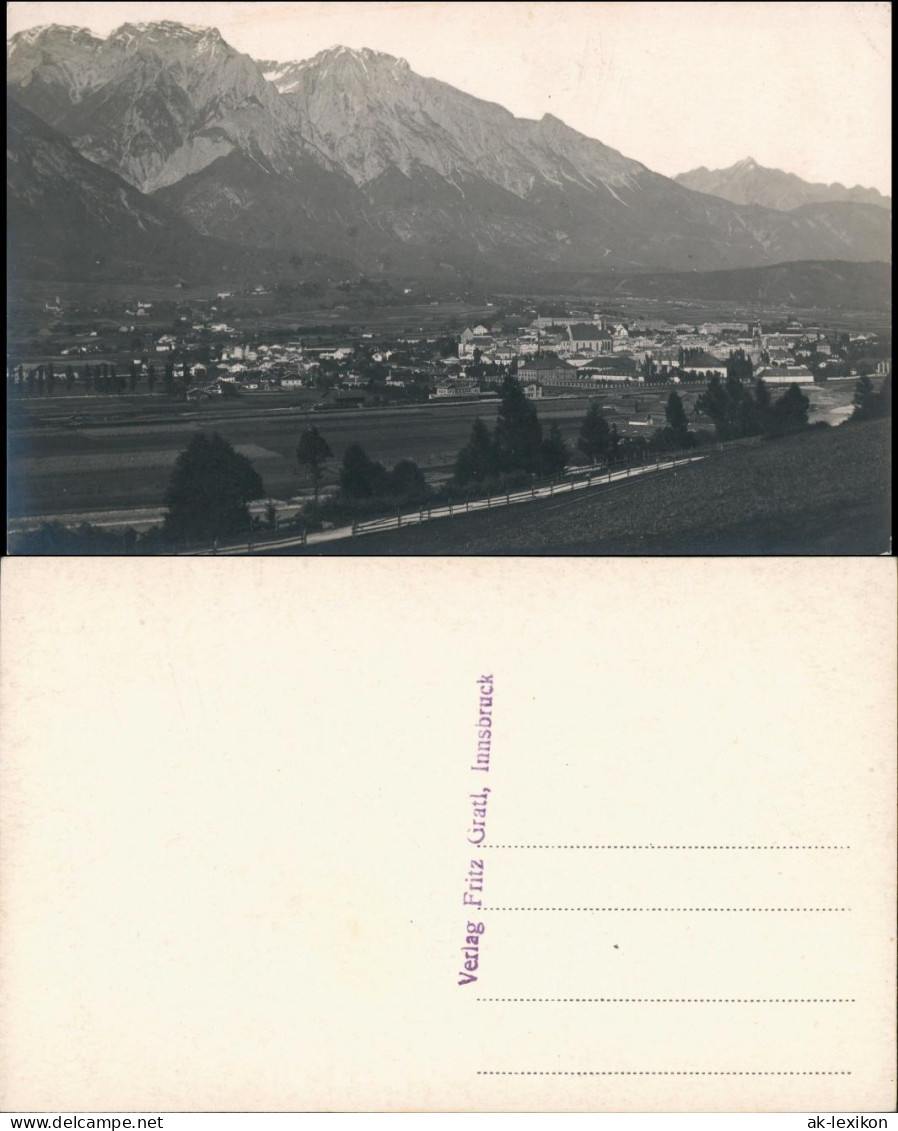 Ansichtskarte Innsbruck Blick Auf Die Stadt 1928 - Innsbruck