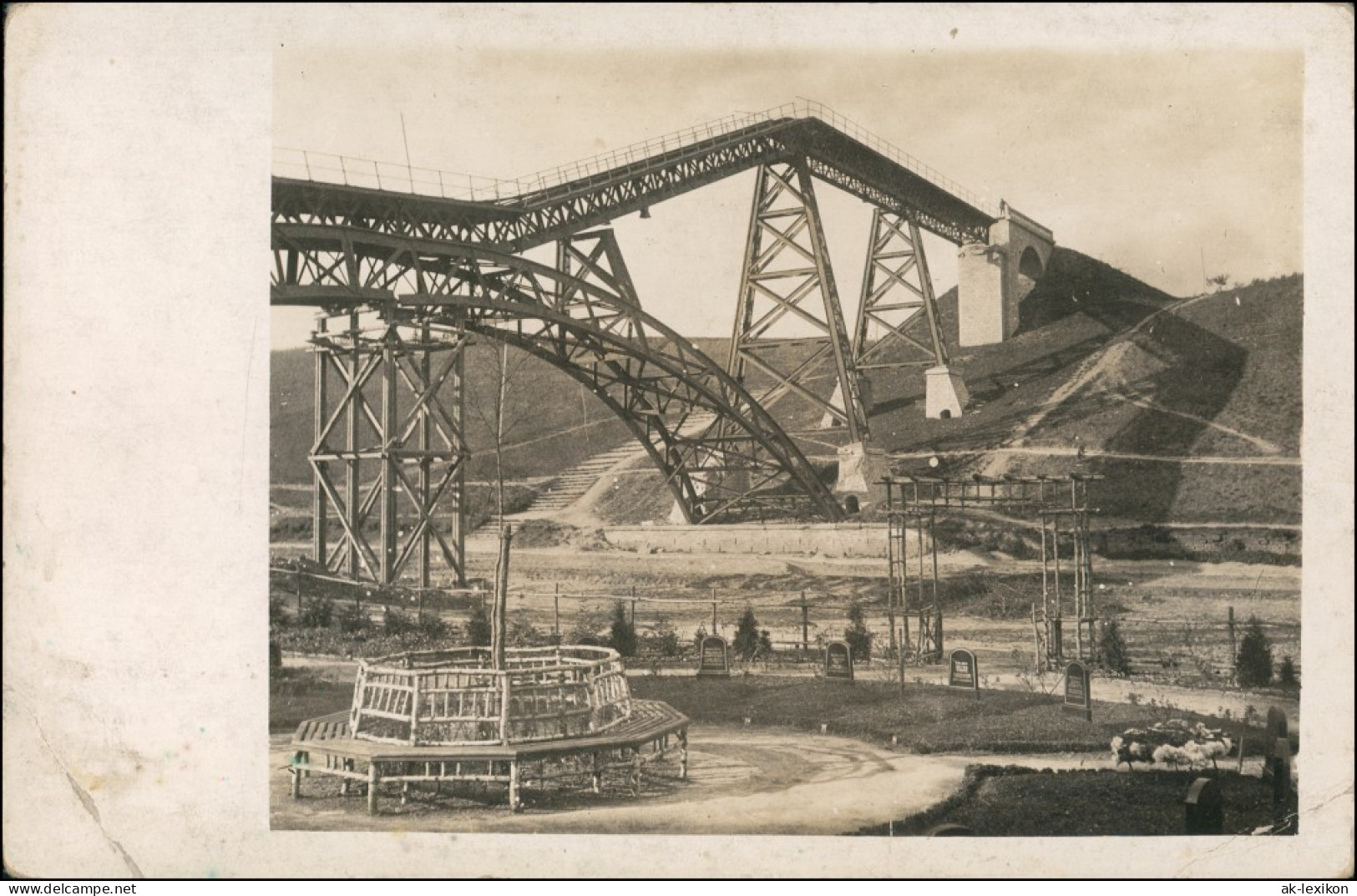 Foto  Brücke Im Bau - Technik, Friedhof 1917 Privatfoto - Non Classificati