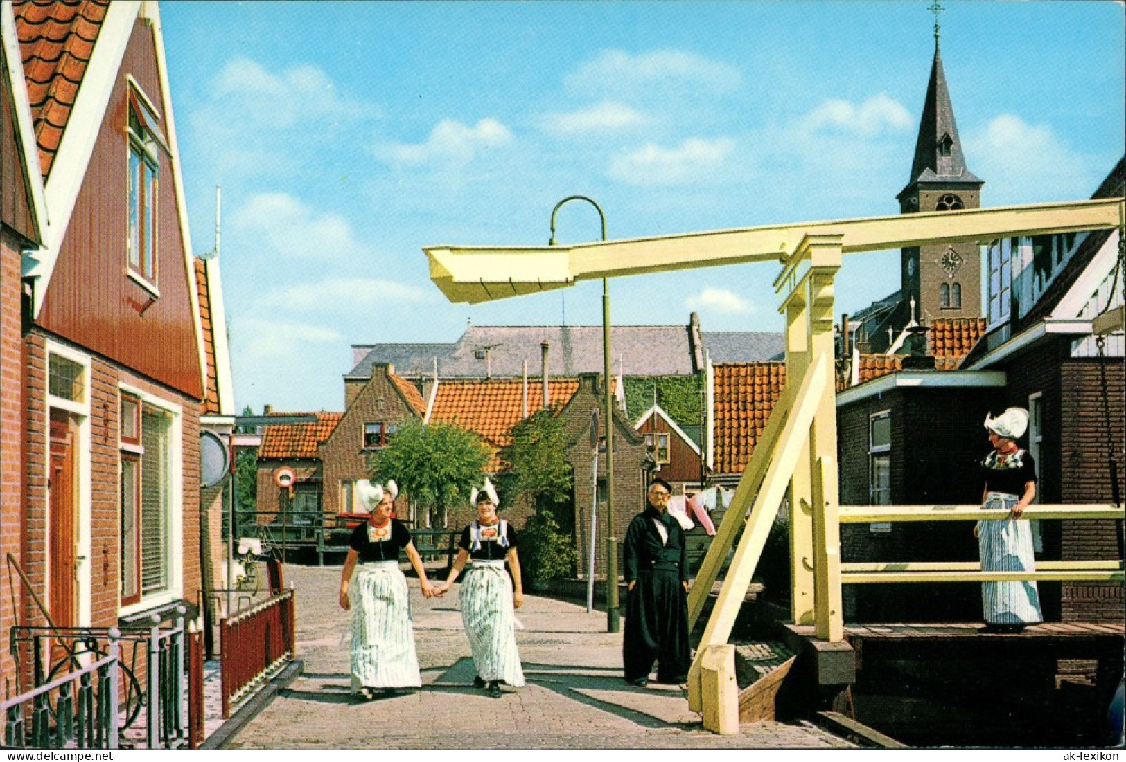 Volendam-Edam-Volendam Trachten/ Typen Straßen  Trachtenkleidung 1975 - Volendam