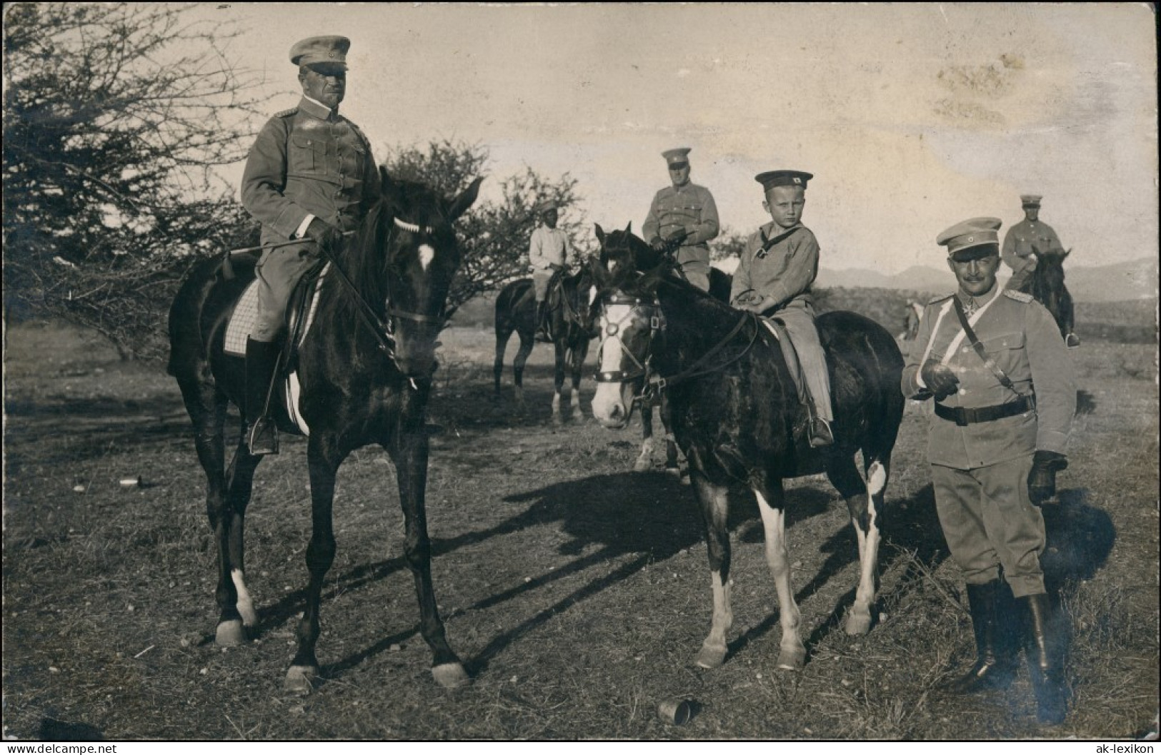 Windhuk Windhoek Schutztruppenkommandeur Heydebreck+Sohn, Hauptmann Franke 1913 - Namibia