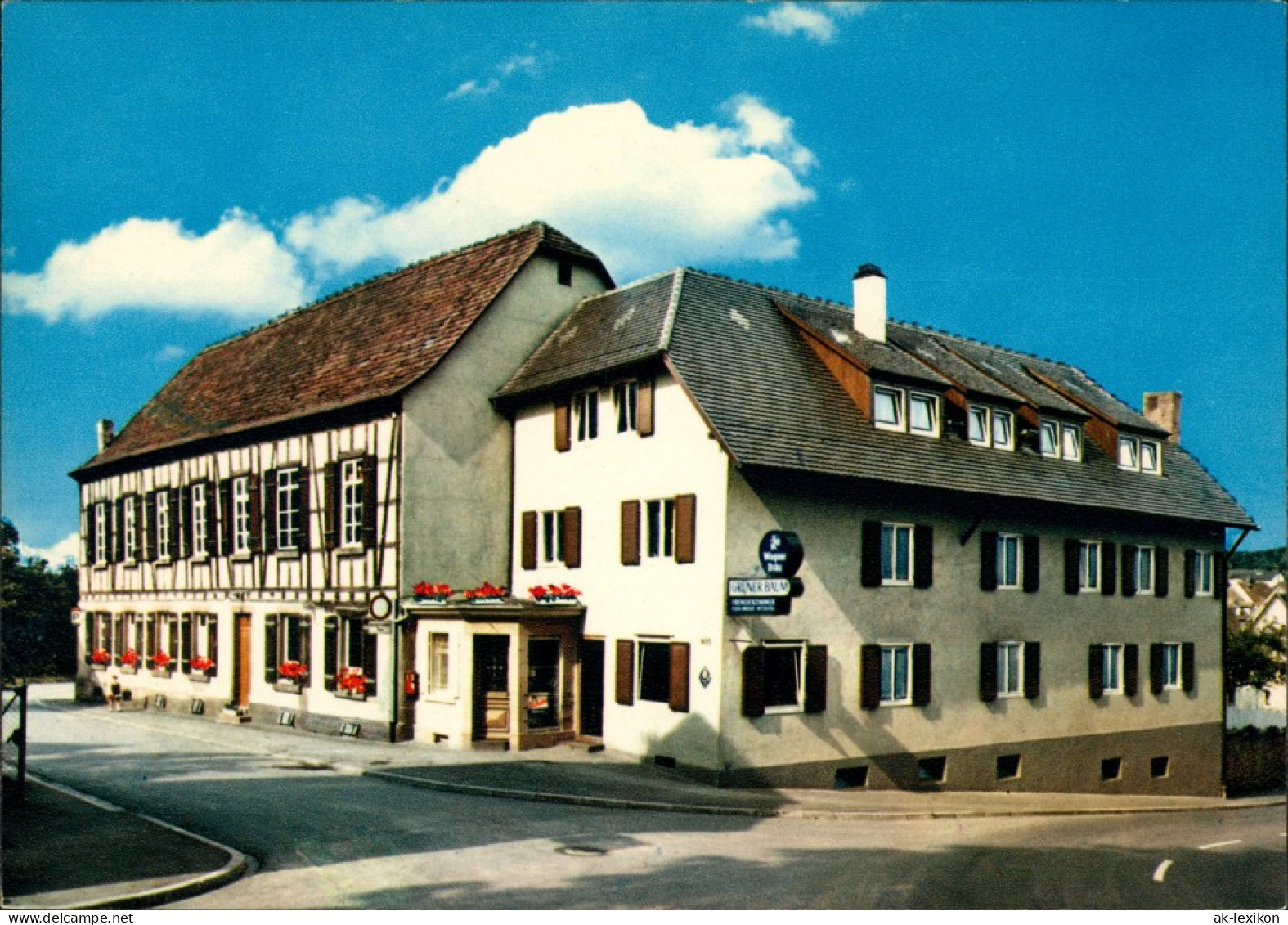 Burgheim-Lahr (Schwarzwald) Gaststätte U. Metzgerei Zum Grünen Baum 1981 - Lahr