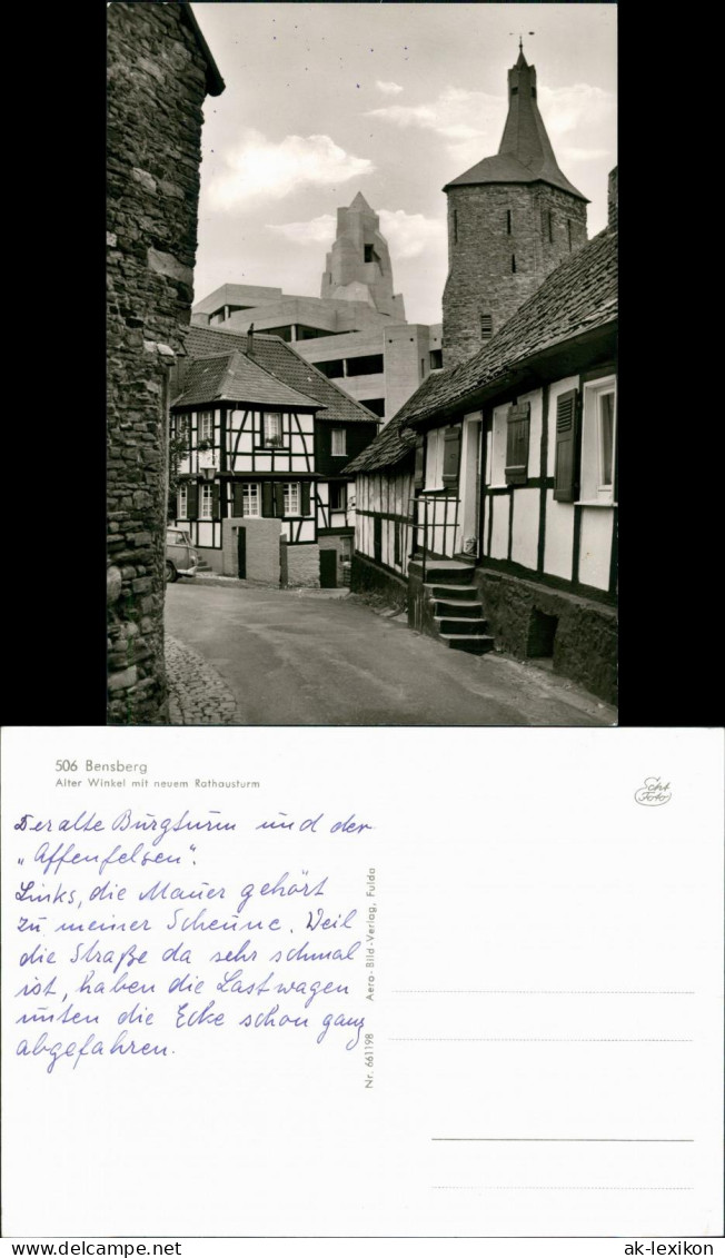 Bensberg-Bergisch Gladbach Alter Winkel Mit Neuem Rathausturm 1961 - Bergisch Gladbach