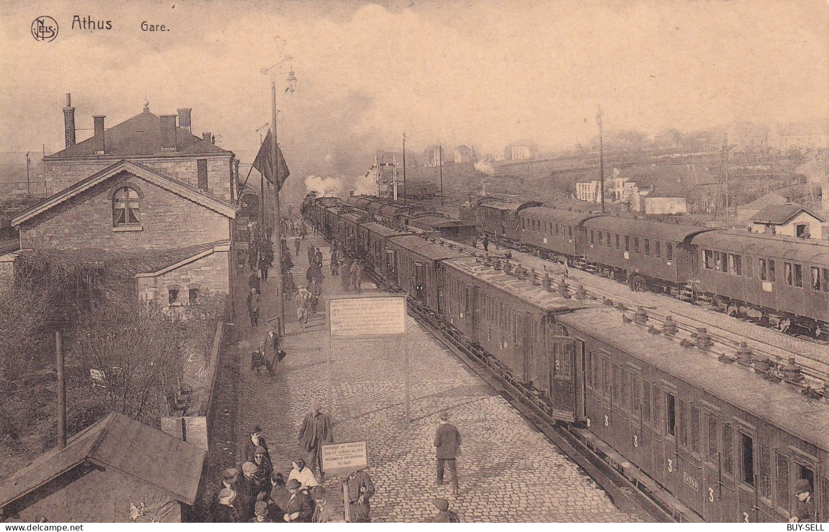 BELGIQUE - TRES  RARE - ATHUS - GARE - - Sonstige & Ohne Zuordnung