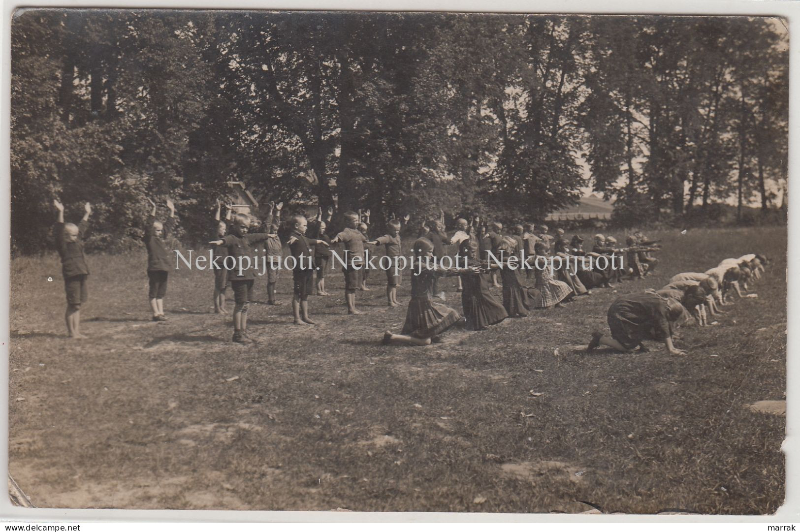 Salantai, Kretinga, Vaikų Mankšta, Apie 1930 M. Fotografija - Litauen