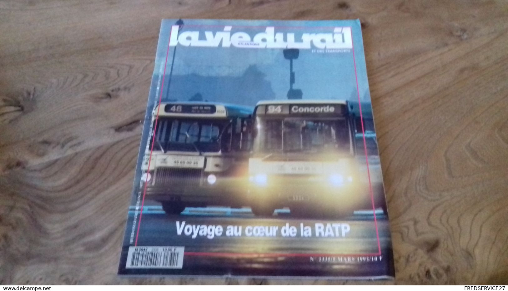 155/ LA VIE DU RAIL N° 2335  / MARS 1992   /  VOYAGE AU COEUR DE LA RATP - Treni