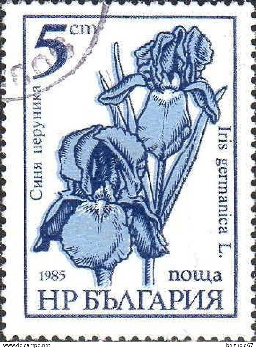 Bulgarie Poste Obl Yv:2956/2957 Fleurs (Beau Cachet Rond) - Oblitérés