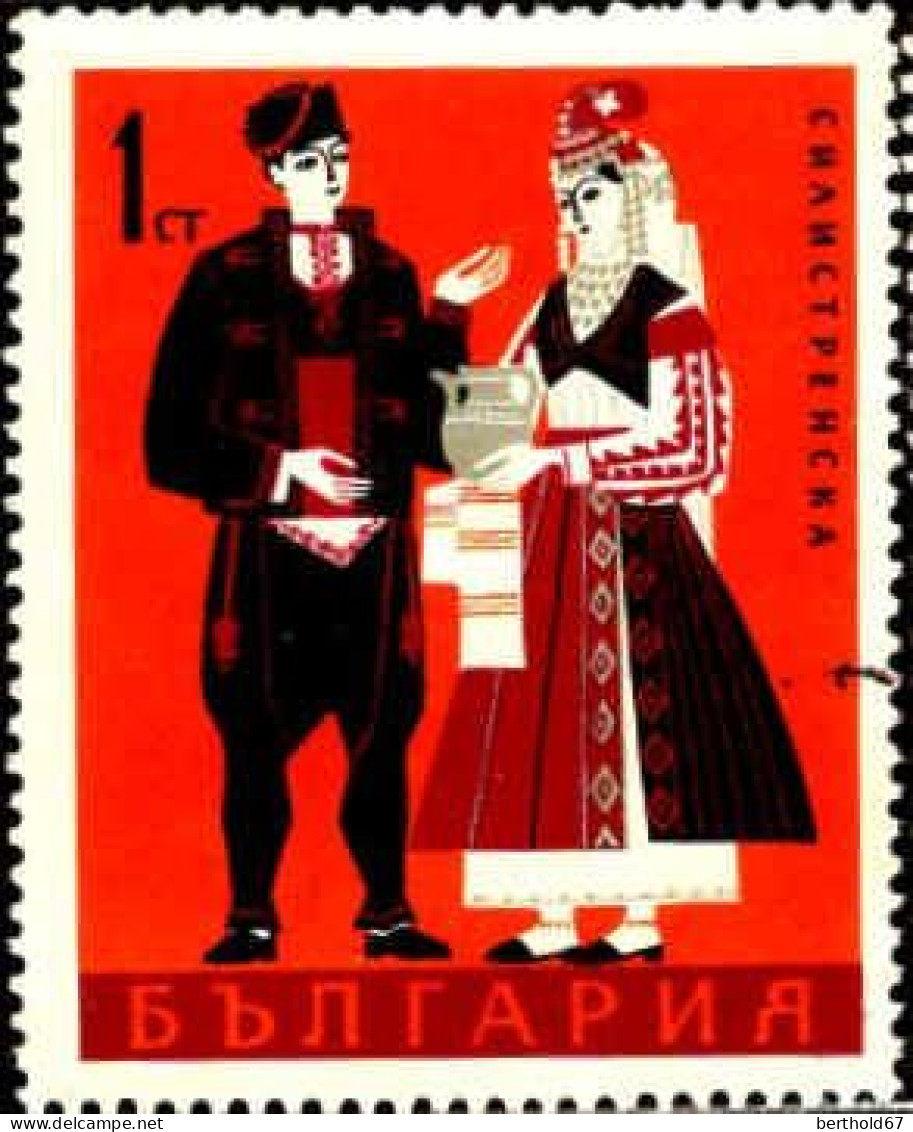 Bulgarie Poste Obl Yv:1641/1642 Costumes Régionaux (cachet Rond) - Usati