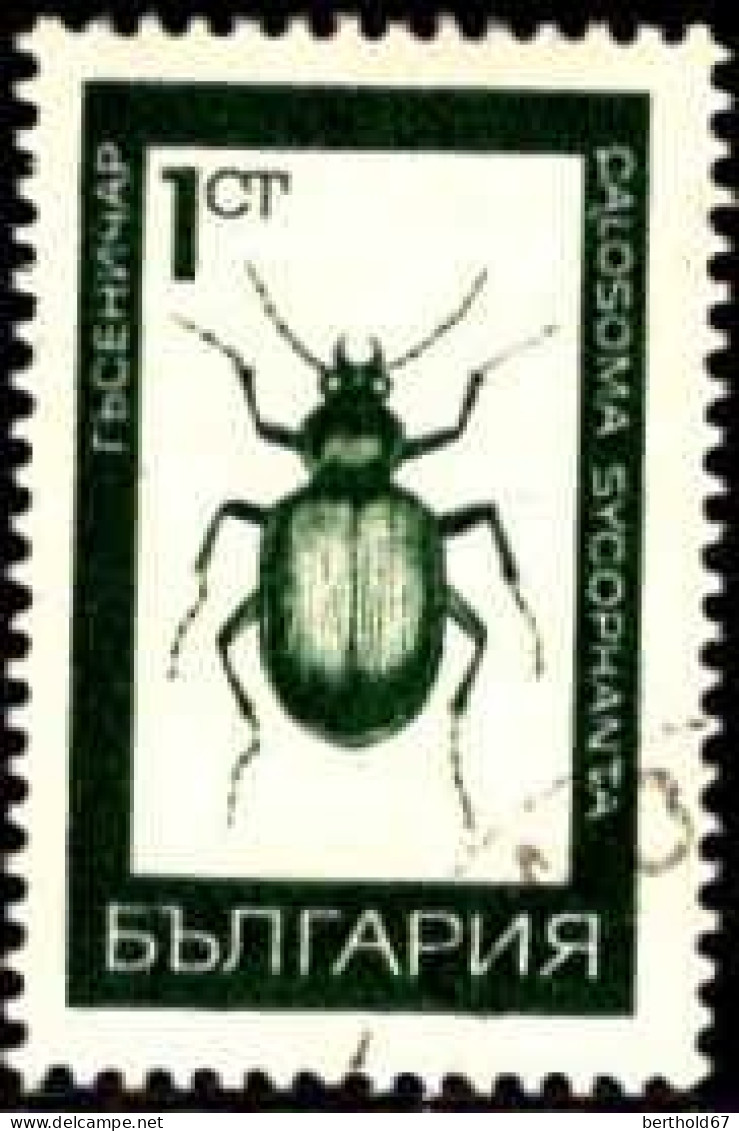 Bulgarie Poste Obl Yv:1610-11-13-14 Insectes (cachet Rond) - Used Stamps