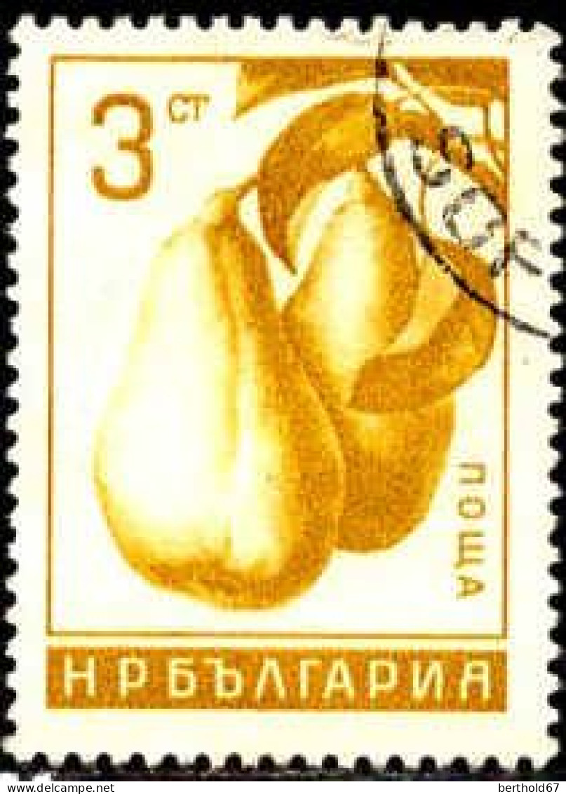 Bulgarie Poste Obl Yv:1366/1368 Fruits (cachet Rond) - Oblitérés