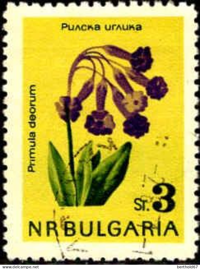 Bulgarie Poste Obl Yv:1210/1211 Fleurs (cachet Rond) - Usados