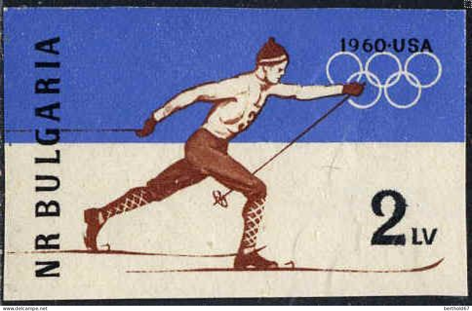 Bulgarie Poste N** Yv:1006a Mi:1153B Squaw Valley Ski De Fond - Unused Stamps