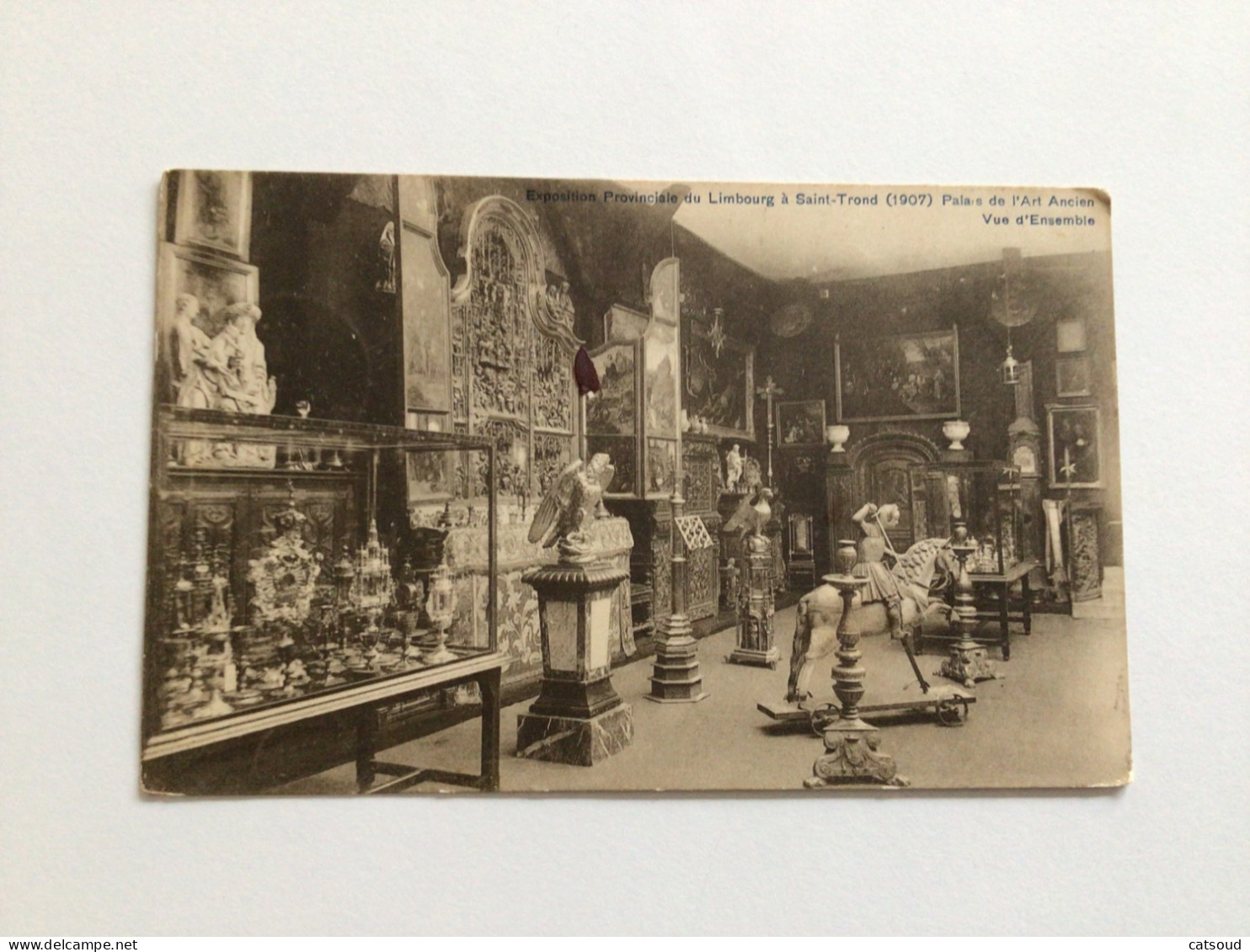 Carte Postale Ancienne (1907)  Saint-Trond Exposition Provinciale Du Limbourg Palais De L’Art Ancien - Sint-Truiden