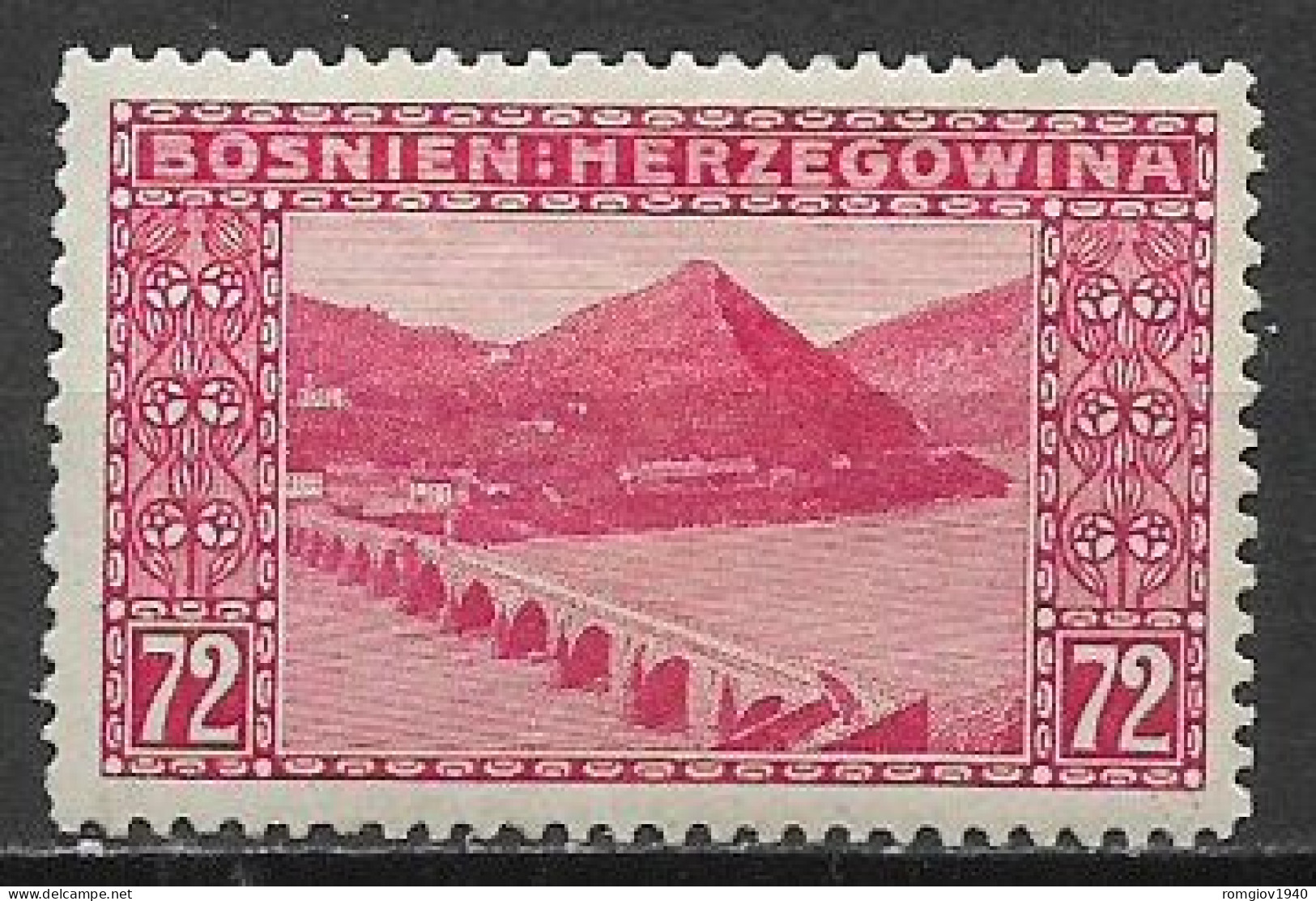 BOSNIA EZERGOVINA 1912 VALORI COMPLEMENTARIALLA SERIE DEL 1906 UNIF. 63   MLH VF - Bosnie-Herzegovine