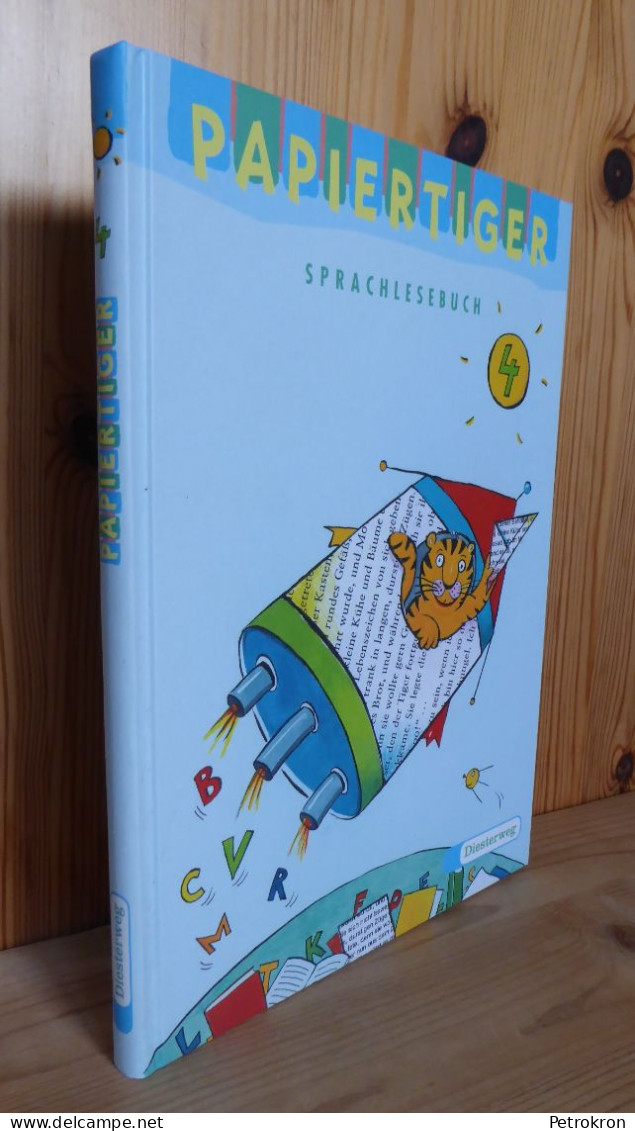 Diesterweg Papiertiger Sprachlesebuch Klasse 4 Deutsch Grundschule 2002 Wie Neu! - Schulbücher