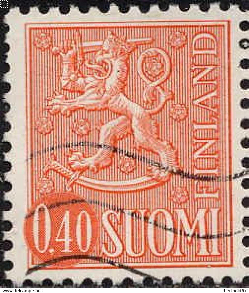 Finlande Poste Obl Yv: 681 Mi:717x Lion Héraldique (Lign.Ondulées) - Used Stamps