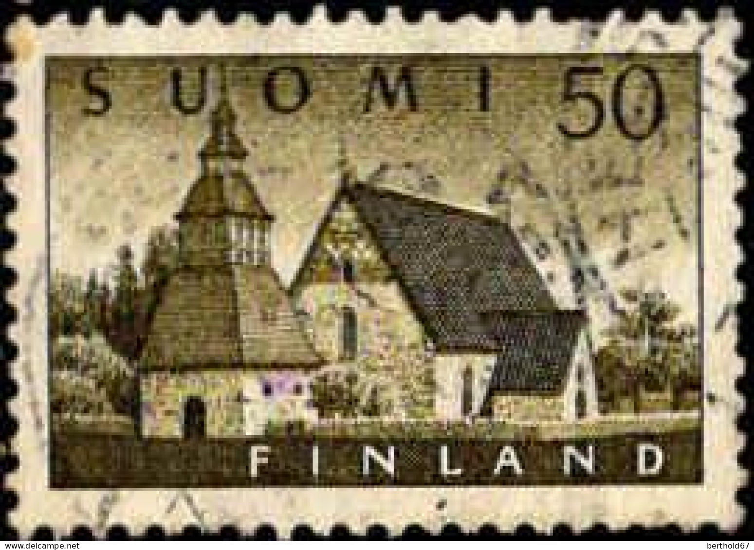 Finlande Poste Obl Yv: 454 Mi:474 Eglise De Lammi (Beau Cachet Rond) - Oblitérés
