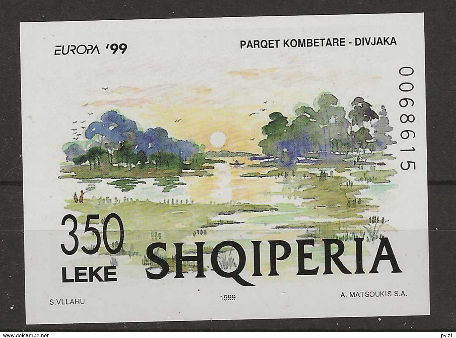 1999 MNH Albania Block Postfris** - 1999