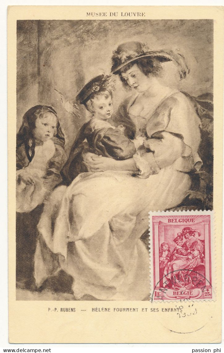 BELGIUM BELGIQUE RUBENS HELEM FOURMENT ET SES ENFANTS CM - 1934-1951