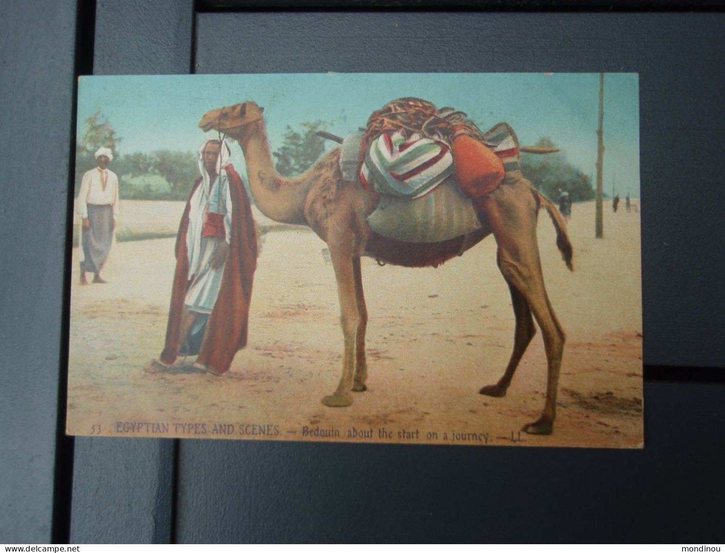 Cpa Couleur EGYPTIAN TYPES AND SCENES - Bedouin About The Start On A Journey. Belle Carte - Other & Unclassified