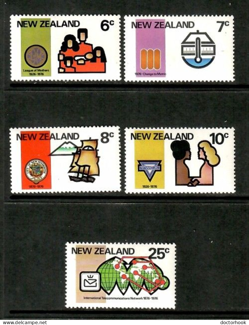 NEW ZEALAND    Scott # 593-7* MINT LH (CONDITION PER SCAN) (Stamp Scan # 1043-2) - Unused Stamps