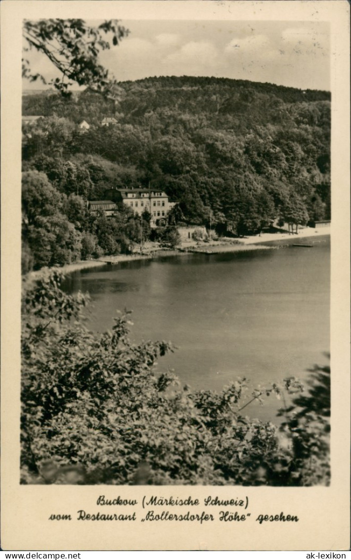 Ansichtskarte Buckow (Märkische Schweiz) Blick Von Bollersdorfer Höhe 1956 - Buckow