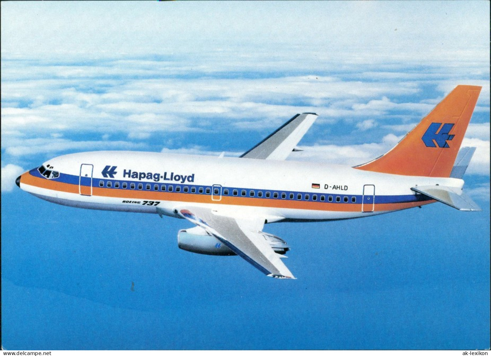 Ansichtskarte  Hapag-Lloyd Boeing 737-200 Flugwesen - Flugzeuge 198 - ....-1914: Vorläufer