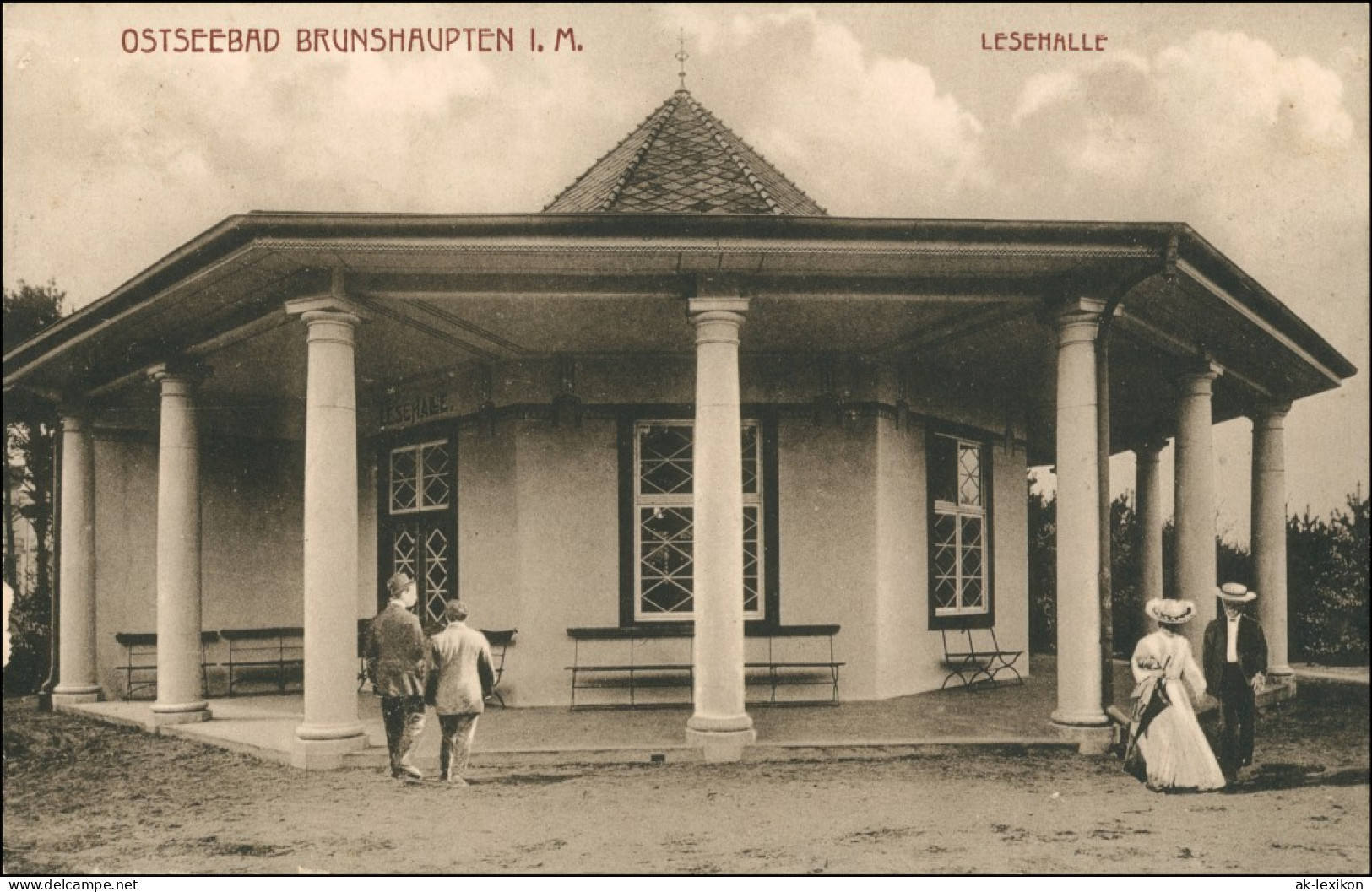 Ansichtskarte Brunshaupten-Kühlungsborn An Der Lesehalle 1922 - Kuehlungsborn